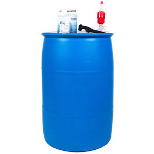 Emergency Drinking Water Storage Tank Barrel 55 Gallon Survival Best