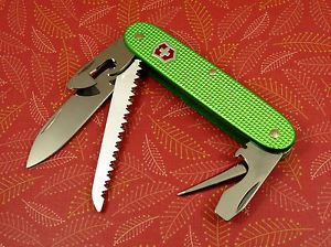 Swiss Bianco Exclusive Victorinox Farmer Apocalypse Green Alox Swiss Army Knife