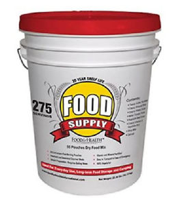 LOT OF 10 LONG TERM EMERGENCY FOOD BUCKETS 275 SERVING EACH FEE SHIP* US ONLY