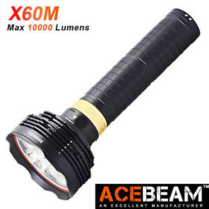 10000LM ACEBEAM X60M 3x CREE MT-G2 Q0 LED Magnetic Control Flashlight Torch