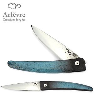 Arfevre - Taschenmesser Frankreich - Emailliert - Klinge XC75 - handgeschmiedet