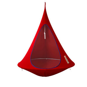 CACOON single, hang-in-out,das Swing-Nest in chili red,150 cm Liegefläche(10702)