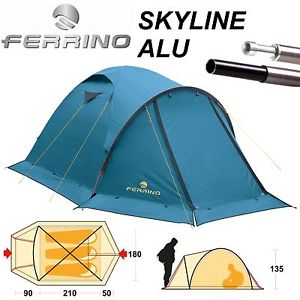 FERRINO SKYLINE ALU 3 Tenda da Campeggio Trekking Scout Alluminio 91186