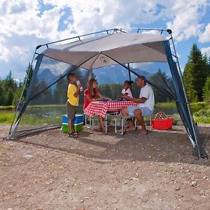 11' x 11' Beach Home Garden Screened Tent  Outdoor Camping Hiking Shelter Canopy