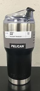 6 PK PELICAN 22 OZ.  STAINLESS TUMBLER With SEALING LID