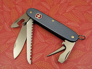 Swiss Bianco Exclusive Victorinox Farmer Gunmetal Alox Swiss Army Knife