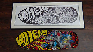 MIKE VALLELY Original Artwork Elephant Skateboards DRESDEN ART Natas Powell NOS