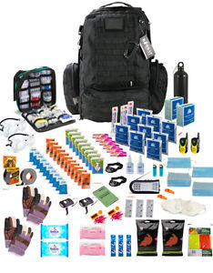 Two Person Enhanced Emergency "Bug Out Bag " Black