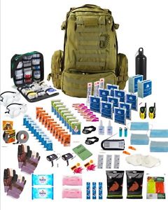 Two Person Enhanced Emergency "Bug Out Bag " Coyote