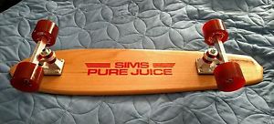 SIMS "PURE JUICE" RARE 30" SKATEBOARD