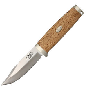 Fallkniven SK1 Swedish Knife | 3G Steel Curly Birch Open Top Leather Sheath