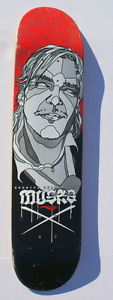 Chad Muska deck new old stock NOS shortys thrill of it all skateboard vintage