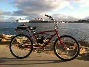 New 2 stroke red gas powered bike