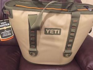 YETI Hopper 40 Bag Cooler Field Tan and Orange