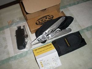 leatherman charge titanium/damascus cutomized multi tool