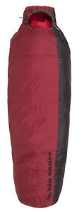 Big Agnes Encampment 15 Sleeping Bag (Synthetic)-Crimson/Coffee-Long-Right