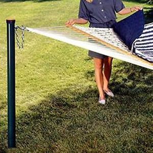 Algoma Green Removable In-Ground Hammock Post by Algoma Net Co