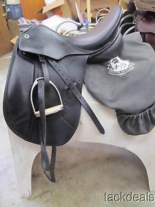 MINT Phillippe Fontaine Royan Dressage Saddle by Stubben Used 2X 17 1/2" w/extra