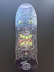 NOS Roskopp Face Santa Cruz Skateboard Deck Dark Purple Blacktop Series Vintage