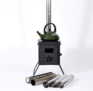 Outbacker® 'Firebox' Portable Wood Burning Tent Stove For Bell Tent, Tipi Yurt.