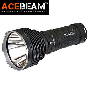 ACEBeam K70 Throw 1300M 2600lm CREE XHP35 HI LED Magnetic Ring 18650 Flashlight