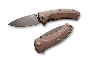 Lionsteel KUR G10 marrone, lama nera.