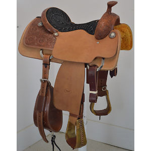 New! 15" Relentless Team Roping Saddle by Cactus Saddlery Code: SCATB1514TREVOR