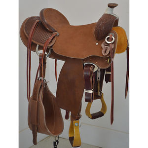 New! 15.5" Cactus Saddlery Lewis Tree Ranch Saddle Code: SCARANCH155C14DW