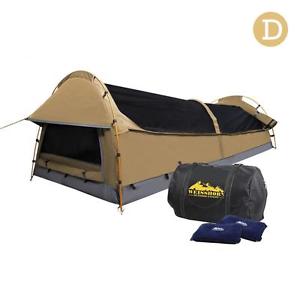 Camping Swag Double Huge 210x145cm Roomy Weatherproof Heavy Duty Easy Set up