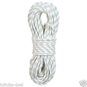 New England KMIII 7/16 x 600' Static Climbing Rescue Caving Rope Polyester White