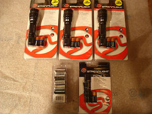 4 BRAND NEW STREAM LIGHT FLASHLIGHTS 3 PROTAC HL, 1 POTAC 1L **FREE SHIPPING**