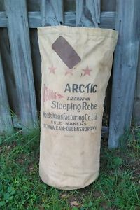 Very rare Vintage Woods Arctic  Down & Wool Sleeping Robe Bag 90"x90"