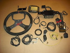 AIM Mychron 4 Dash + eBox Extreme + GPS + Steering Wheel Kart Sprint Race Car