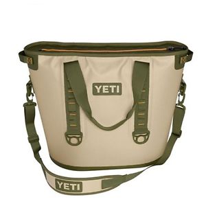 NEW!! YETI Hopper 40 Soft Cooler Field Tan / Blaze Orange FREE SHIPPING