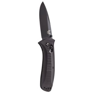 Benchmade 520BK Pardue Presidio Folding Knife - Black Plain Blade