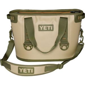 NEW!! YETI Hopper 20 Soft Cooler Field Tan / Blaze Orange FREE SHIPPING