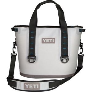 YETI Hopper 30 qt Soft Side Cooler Bag Ice Chest -- Gray/Blue. BRAND NEW W TAGS