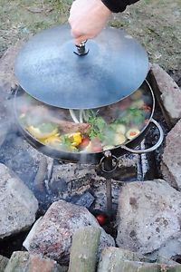 Campfire Skillet, Cast Iron Skillet, Iron Pan For Fire, Footed Camp Fire Pot