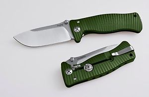 Messer LionSteel SR2 Grün Satin Sleipner Vollmetall Jagdmesser Outdoor SR2A GS