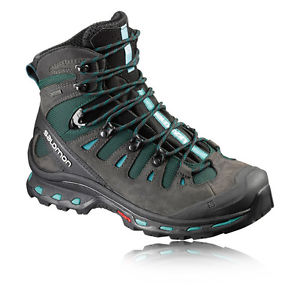 Salomon Quest 4D 2 Womens Green Black Gore Tex Waterproof Walking Boots