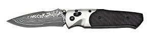 SOG Specialty Knives & Tools A03-P Architech Damascus Knife with Straight Edg...