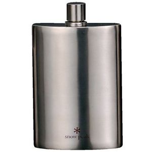 snow peak T-012 FLASK TITANIUM (M) with Synthetic Leather Case Japan new.