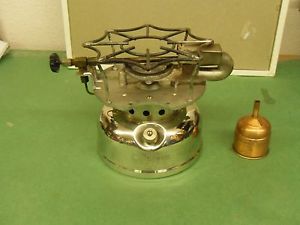 VINTAGE COLEMAN MODEL 500 SINGLE BURNER STOVE CHROME 1940 SUNSHINE OF THE NIGHT