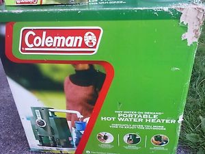 Coleman Hot Water Heater Rechargable Portable Camping RV Full Size Faucet