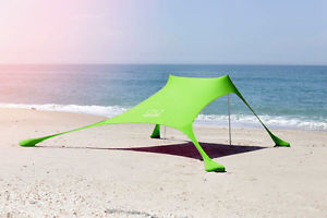 Beach Sun Shelter Tent Sunshade Outdoor For 7 Persons Color Green Canopy camping