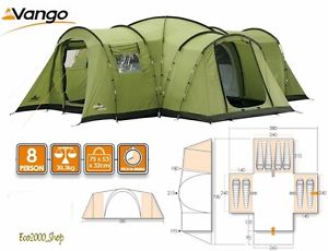 Tenda da campeggio VANGO 8 posti KASARI 800