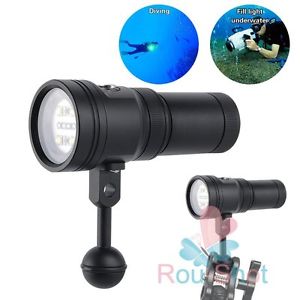 UK LED Waterproof 2400LM Underwater Diving Flashlight Torch 100m/330ft MK-13 New