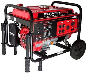 PowerPro 56405 4050-Watt 212cc 7-HPGas-Powered Portable Generator with Wheel Kit