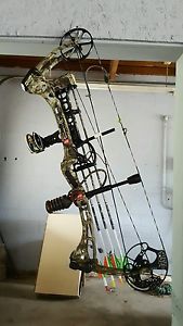 PSE Bow Madness Drury Outdoors 27/65 full package, Arrows, broadheads, release