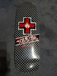 NOS & Rare! Steve Olson~Red Cross~2002*Black Label*Skateboard Deck! Old School!